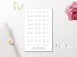 Preview: Skript Sticker Work Sticker Set